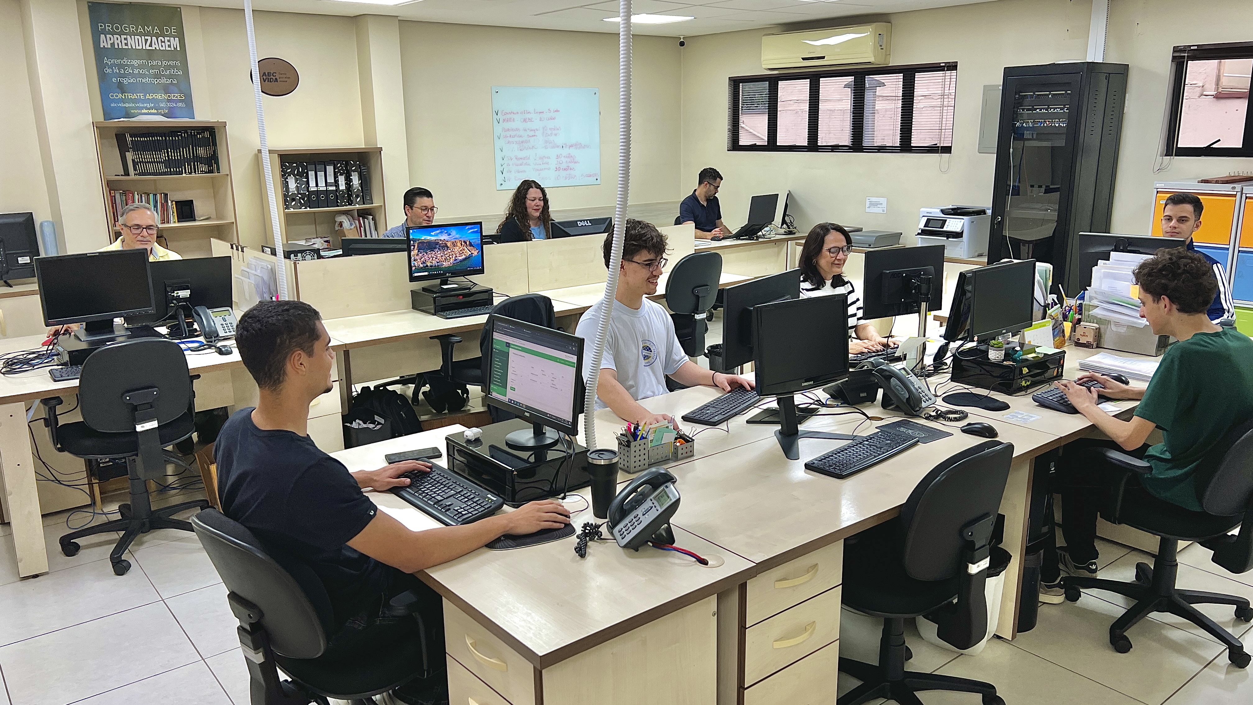 Equipe ABC Vida em ação