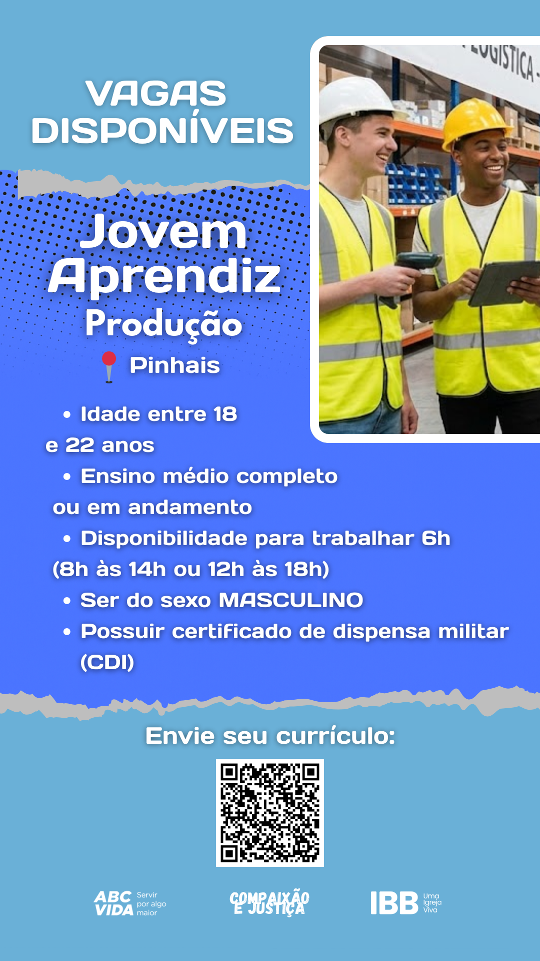 Vaga Aprendizagem Produção