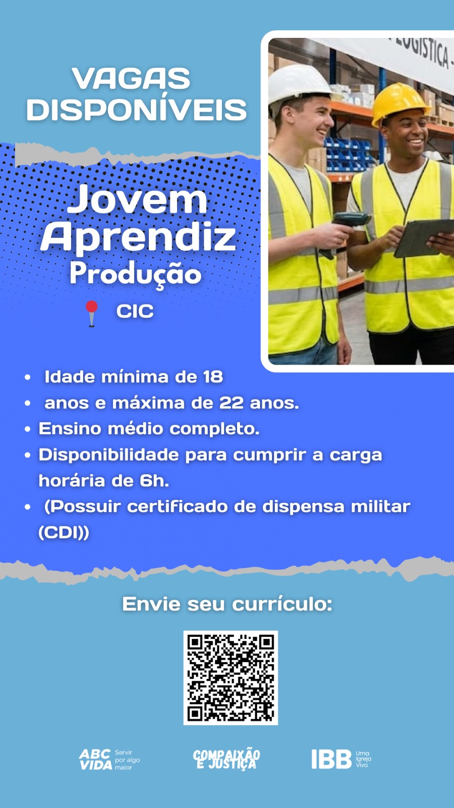 Vaga Aprendizagem Produção