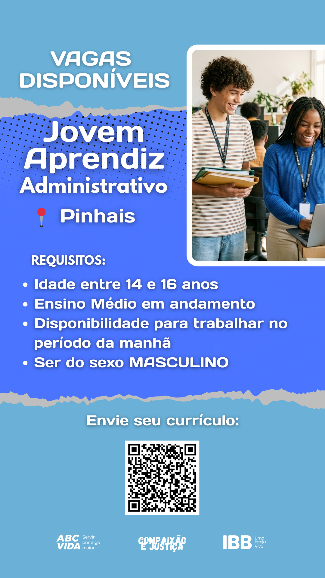Vaga Aprendizagem Administrativo