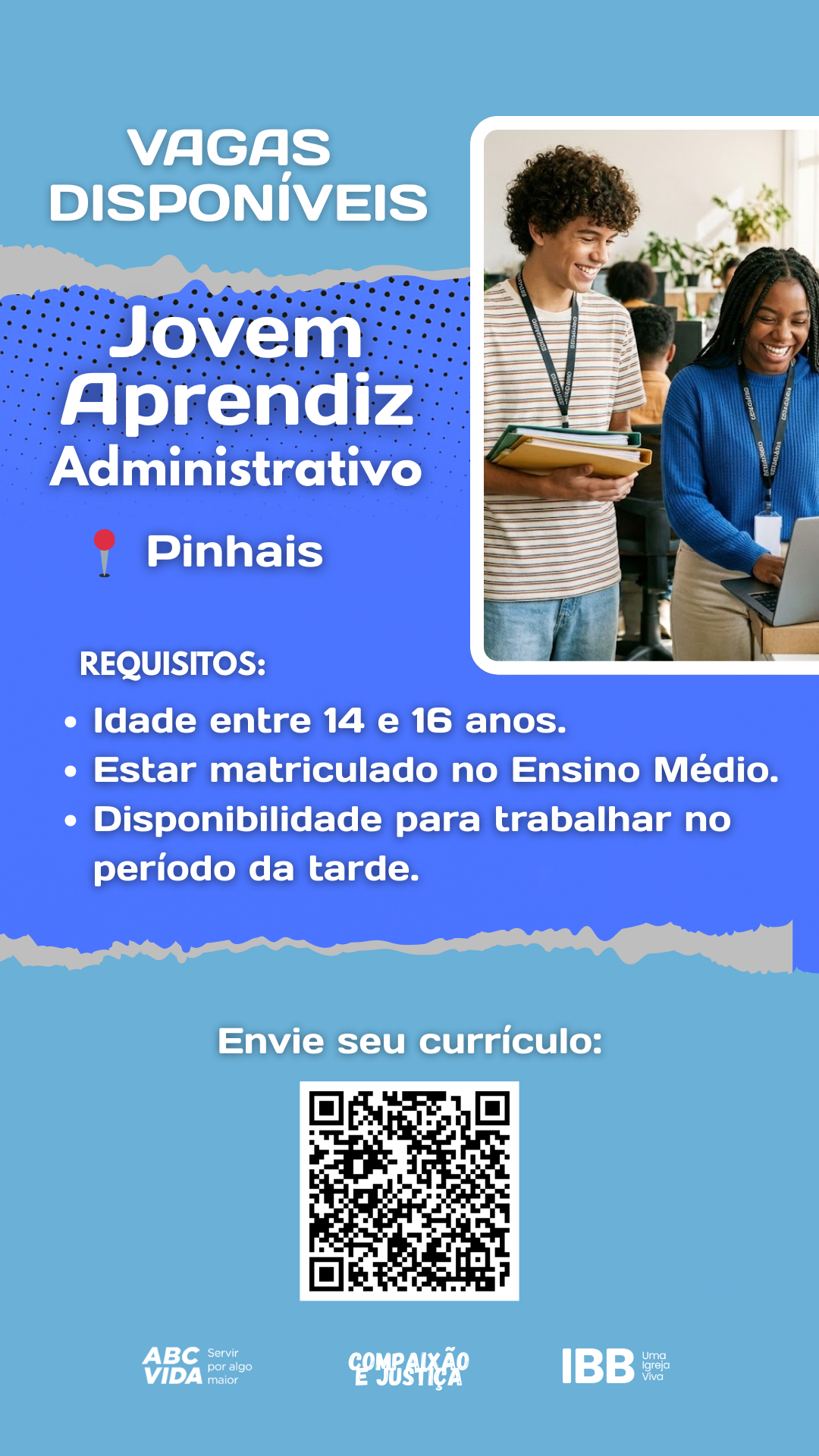Vaga de Aprendizagem Administração