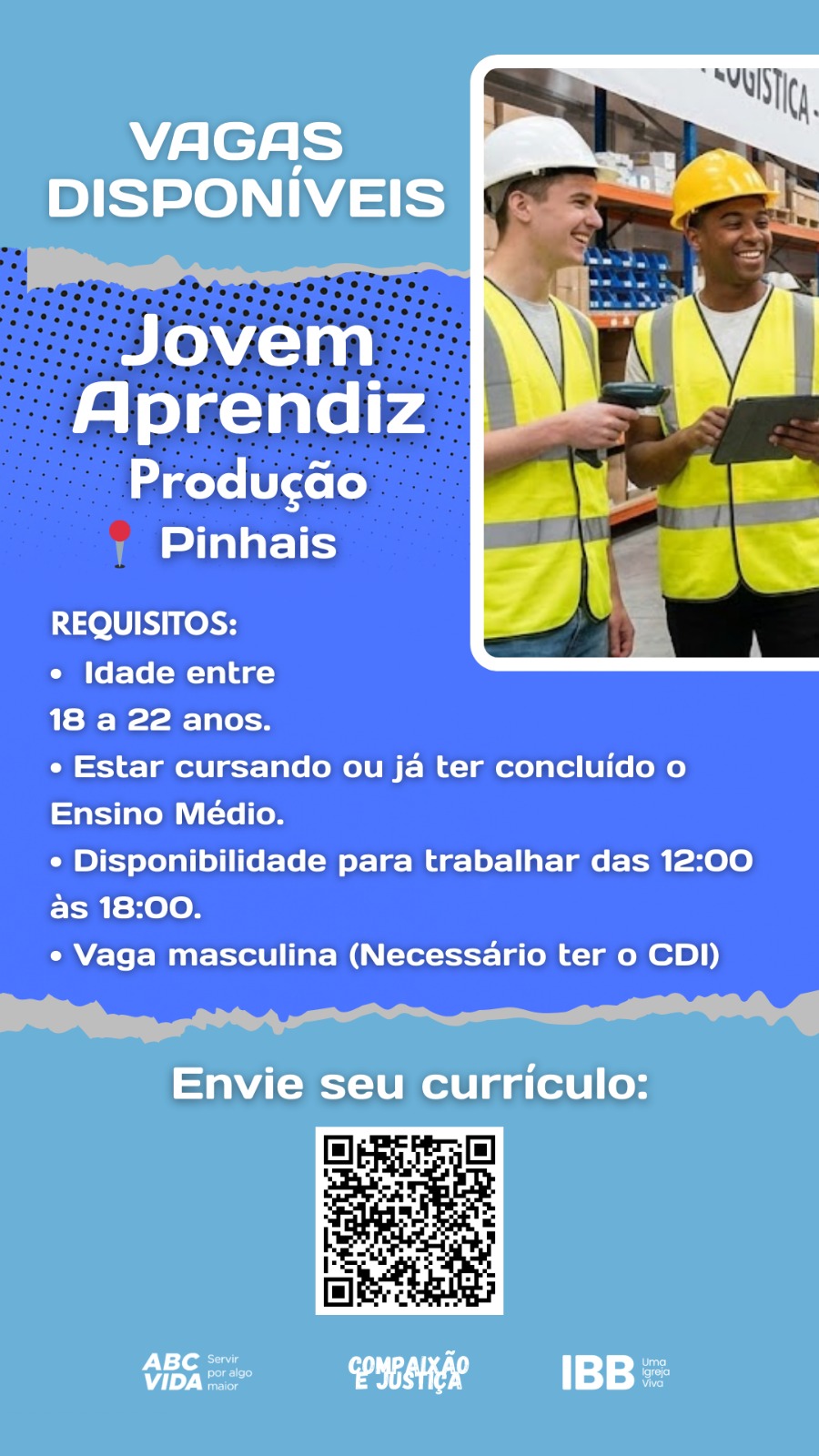 Vaga Aprendizagem Produção