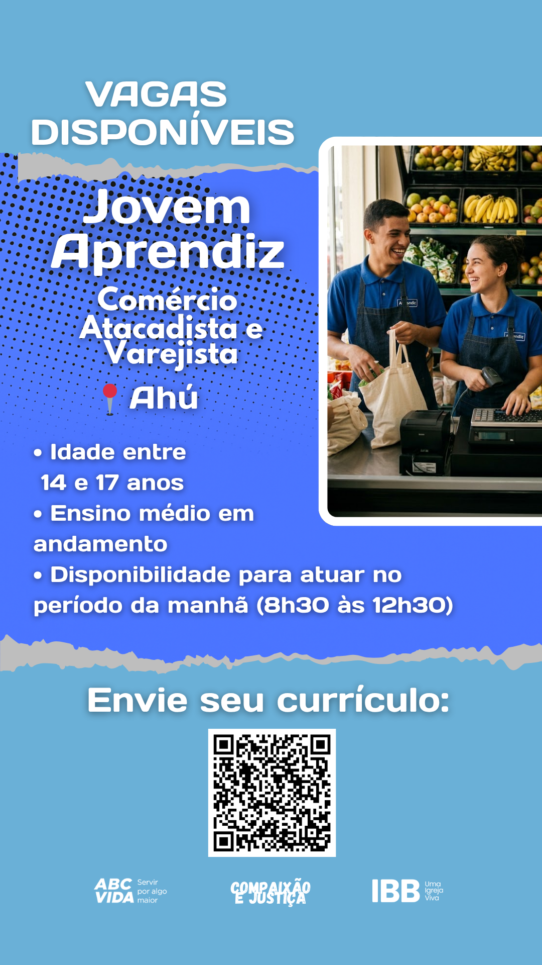 Vaga Aprendizagem Comércio