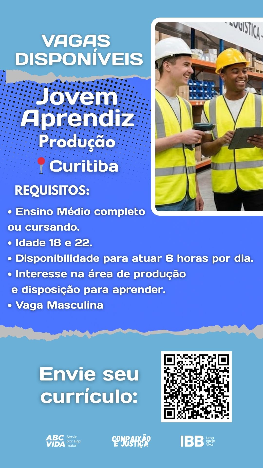 Vaga Aprendizagem Produção