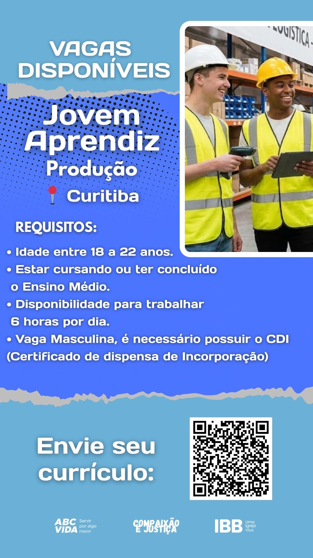 Vaga Aprendizagem Produção 6h