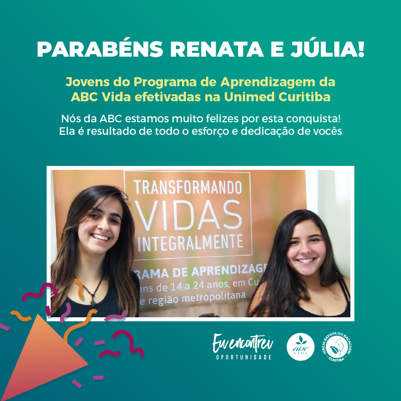 Unimed Curitiba efetiva jovens do Programa de Aprendizagem da ABC Vida